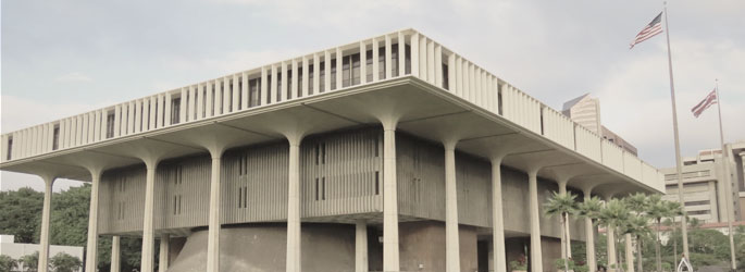 Hawaii State Capitol in Honolulu, HI