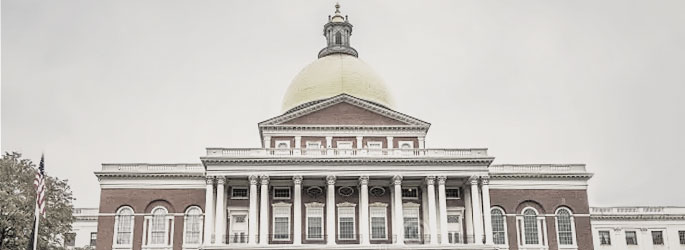 Massachusetts State Capitol in Boston, MA