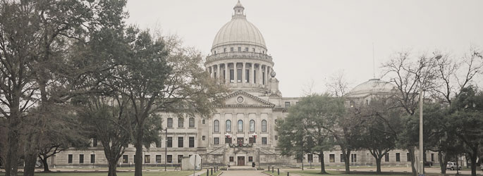 Mississippi State Capitol in Jackson, MS