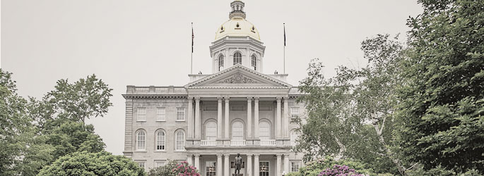 New Hampshire State Capitol in Concord, NH