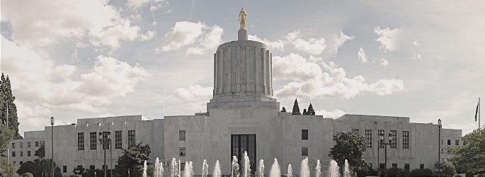 Oregon State Capitol in Salem, OR