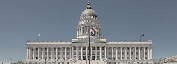 Utah State Capitol in Salt Lake City, UT