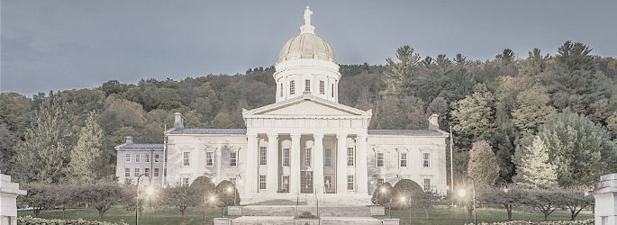 Vermont State Capitol in Montpelier, VT