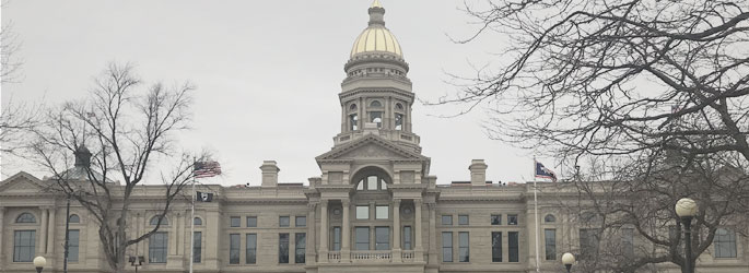 Wyoming State Capitol in Cheyenne, WY